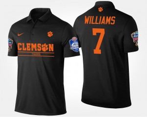 Mike Williams CLEM Mens #7 Bowl Game Atlantic Coast Conference Sugar Bowl Name and Number Polo - Black 987568-634