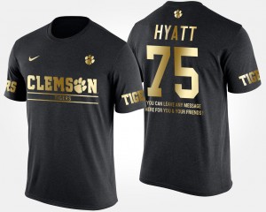 Mitch Hyatt Tigers Short Sleeve With Message Gold Limited #75 Mens T-Shirt - Black 105503-999