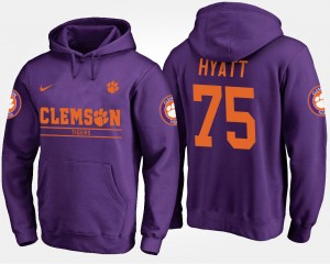 Mitch Hyatt CU #75 Name and Number Mens Hoodie - Purple 475567-481