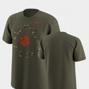 Clemson University Men Legend Camo T-Shirt - Olive 142347-199