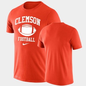 Tiger Town Lockup Legend Performance Retro Football Men's T-Shirt - Orange 805681-437