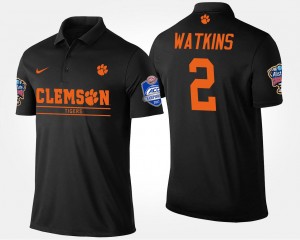 Sammy Watkins Clemson #2 Bowl Game Mens Atlantic Coast Conference Sugar Bowl Name and Number Polo - Black 417836-654