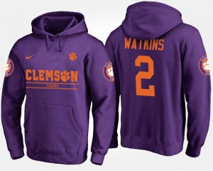 Sammy Watkins Clemson University Mens Name and Number #2 Hoodie - Purple 631679-438
