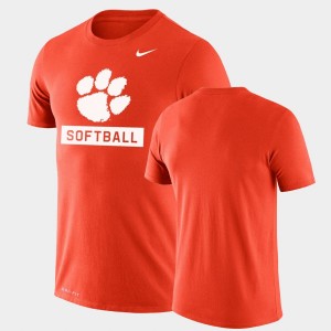 Clemson Drop Legend Performance Softball Men's T-Shirt - Orange 786626-934