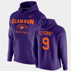 Travis Etienne Tiger Town Oopty Oop Football Pullover Men's #9 Hoodie - Purple 989426-820