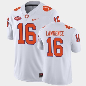 Trevor Lawrence Clemson University #16 Away Game Men College Football Jersey - White 746856-966