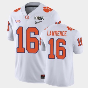 Trevor Lawrence Clemson 2020 Playoff Game Men #16 College Football Jersey - White 972154-428