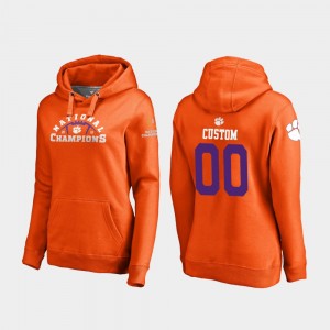 Custom CU Women's College Football Playoff Pylon 2018 National Champions #00 Hoodie - Orange 254914-390
