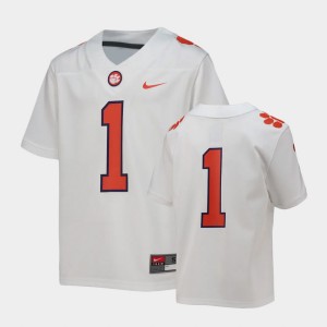 CU #1 Youth Replica Football Jersey - White 230380-943