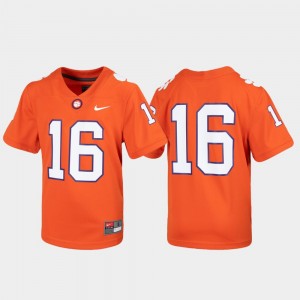 Tigers #16 Untouchable Football Youth Jersey - Orange 741307-343