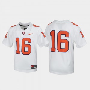 Clemson University Untouchable Youth #16 Football Jersey - White 689292-683