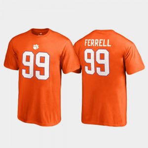 Clelin Ferrell CLEM Name & Number #99 Youth College Legends T-Shirt - Orange 552535-120