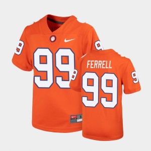 Clelin Ferrell Clemson University #99 Youth Untouchable Replica Jersey - Orange 924062-940