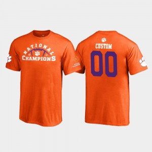 Custom Tiger Town #00 2018 National Champions Pylon Youth T-Shirt - Orange 962506-410