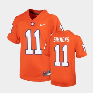 Isaiah Simmons Clemson Tigers Untouchable #11 Replica Youth Jersey - Orange 472452-306