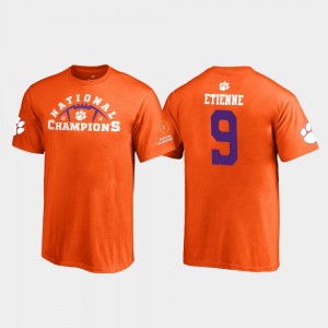 Travis Etienne Clemson 2018 National Champions Youth Pylon #9 T-Shirt - Orange 134145-484